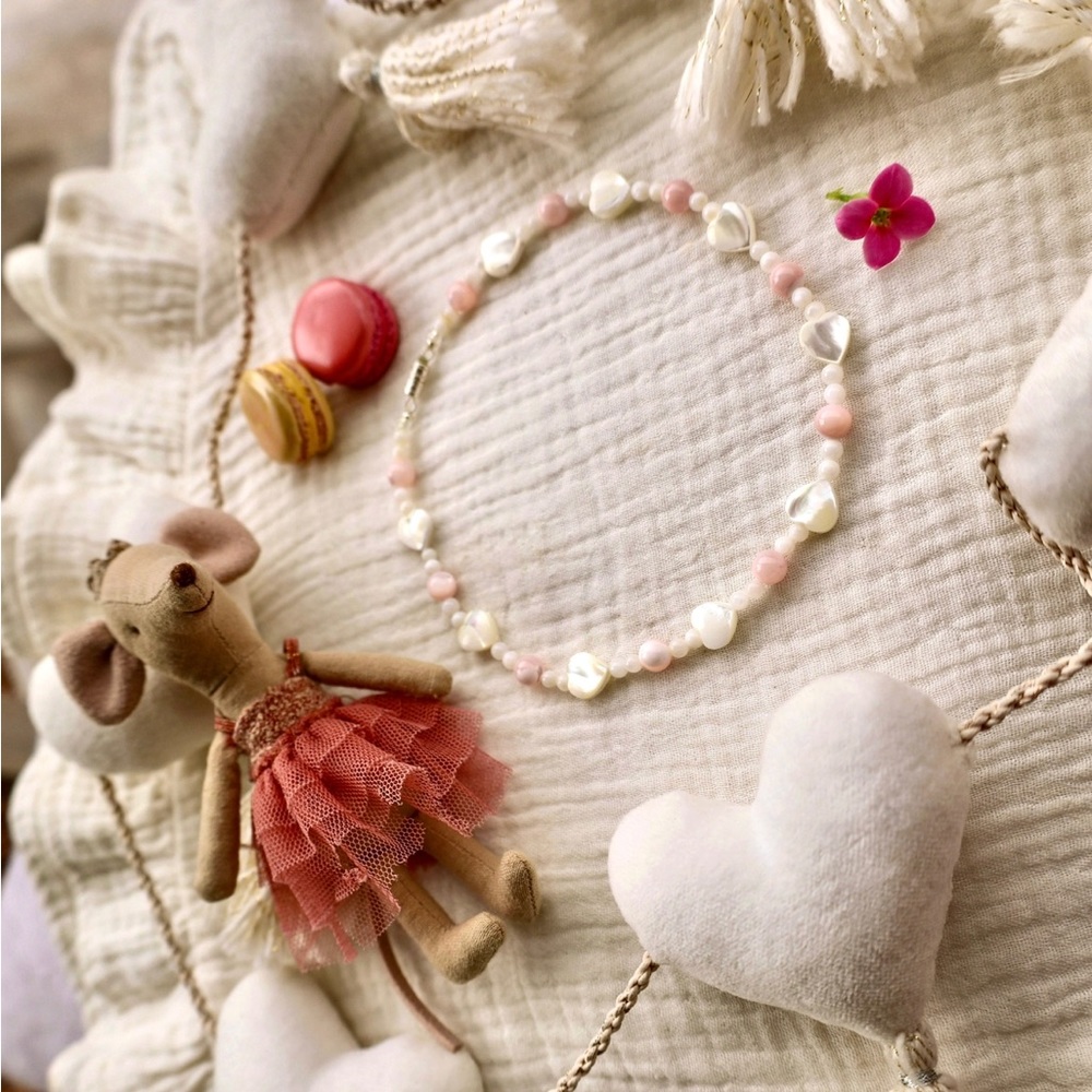 💗🤍Lovely Day - new Beads necklace- size 3-6 years💗🤍